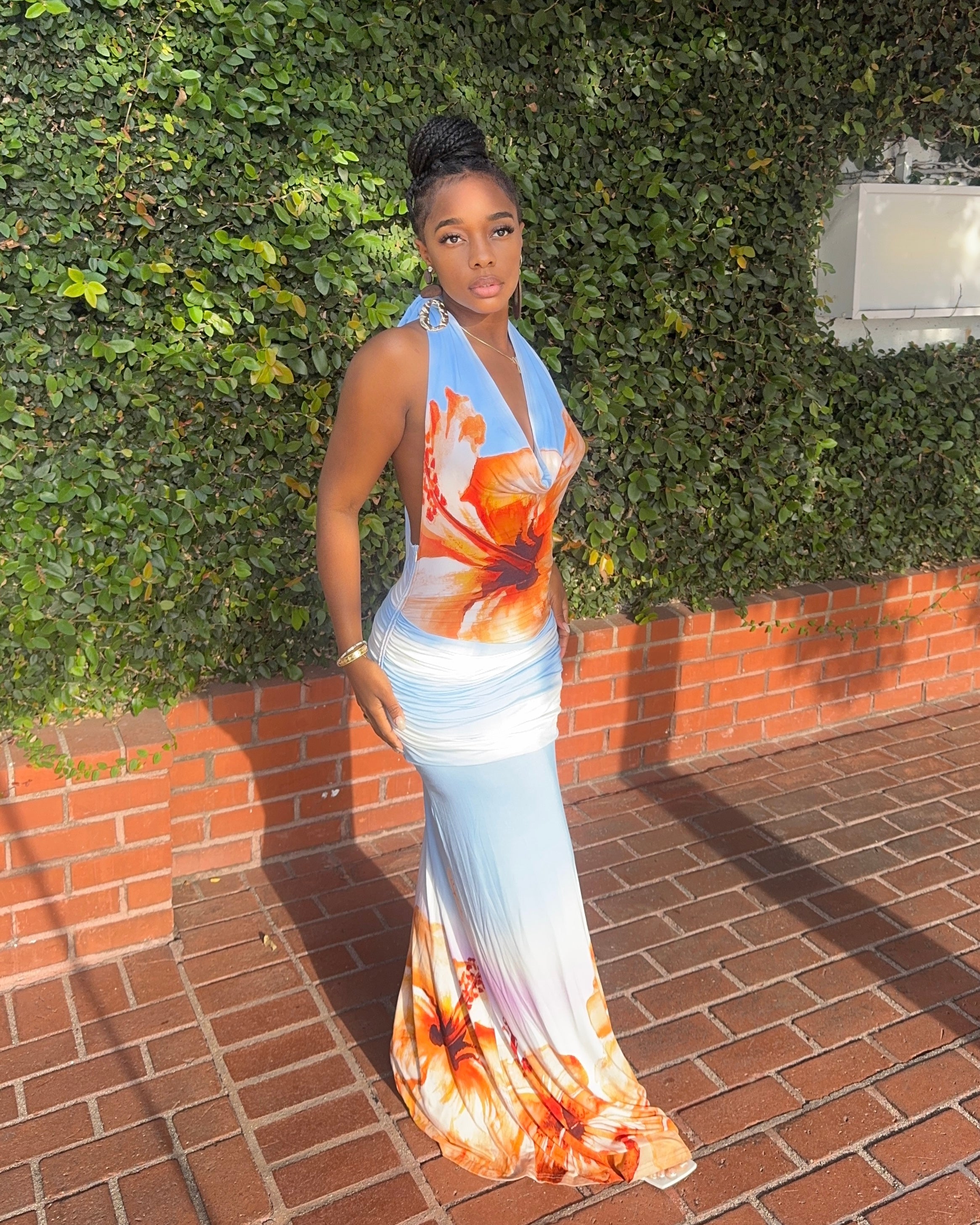 Petal Drift : Maxi Dress