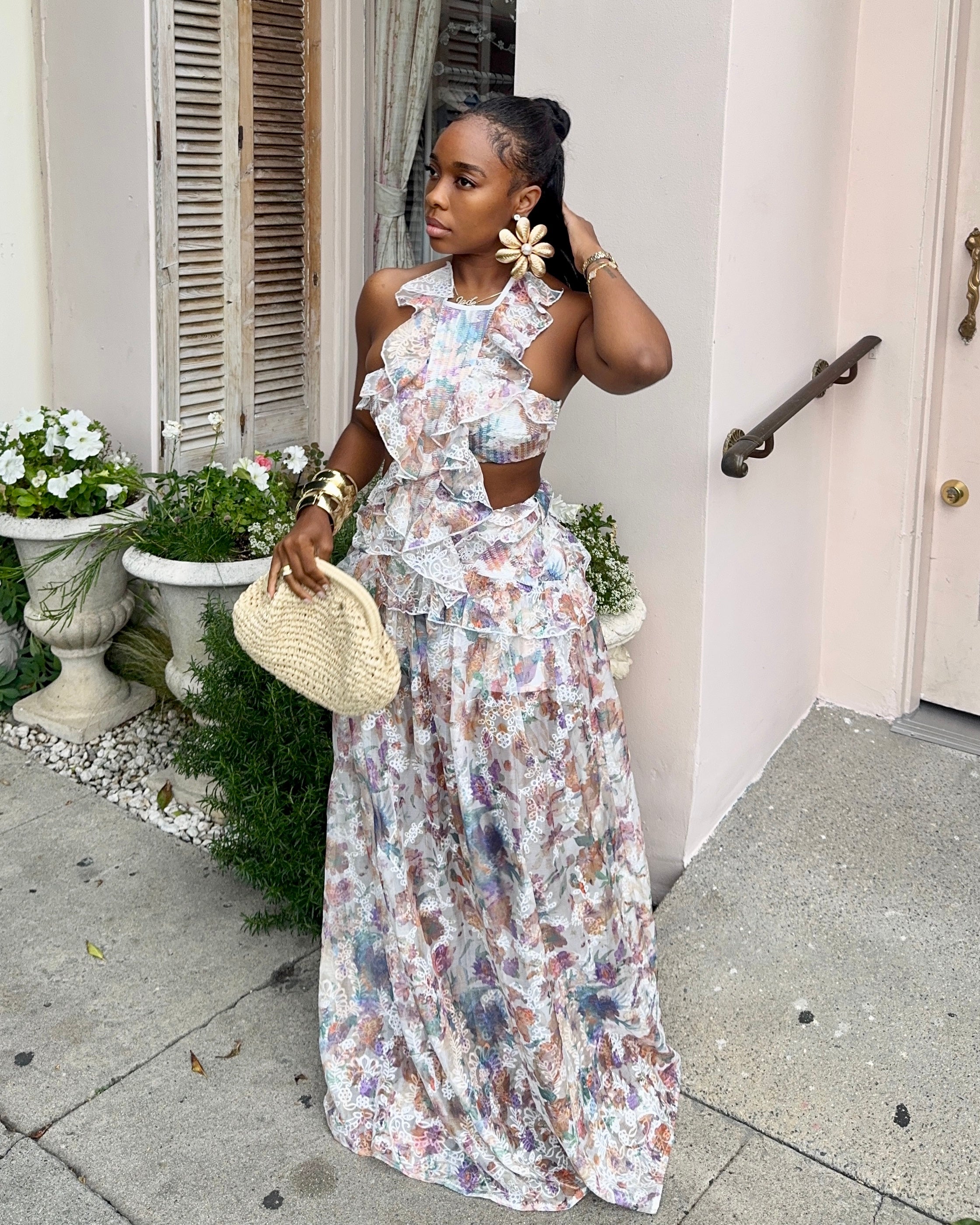 Soft Bloom : Maxi Dress