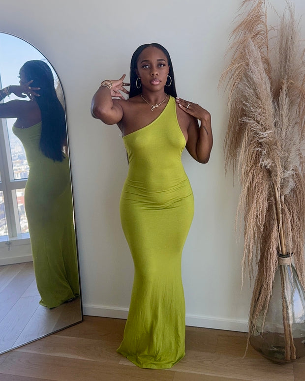 Muse Maxi : Dress (Lime)