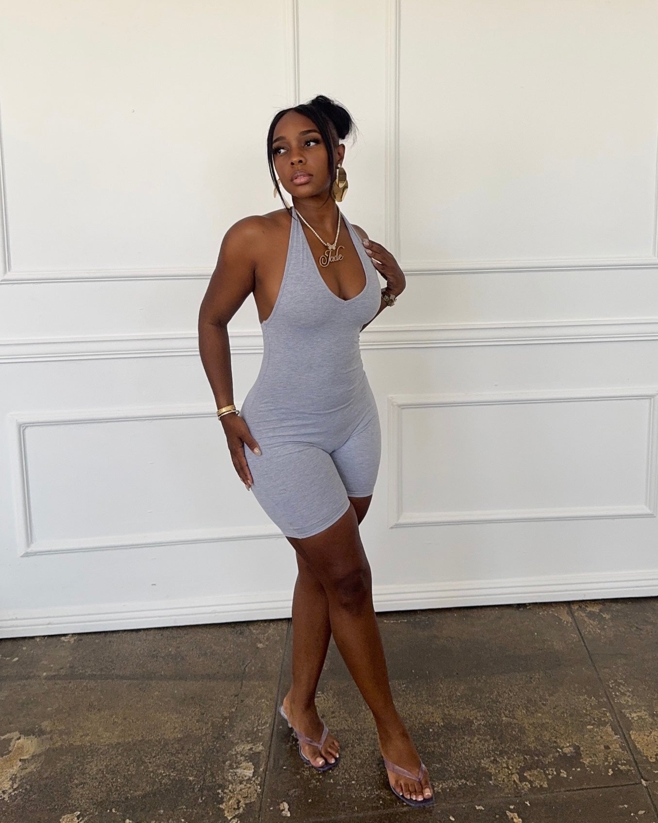 On Repeat : Halter Romper