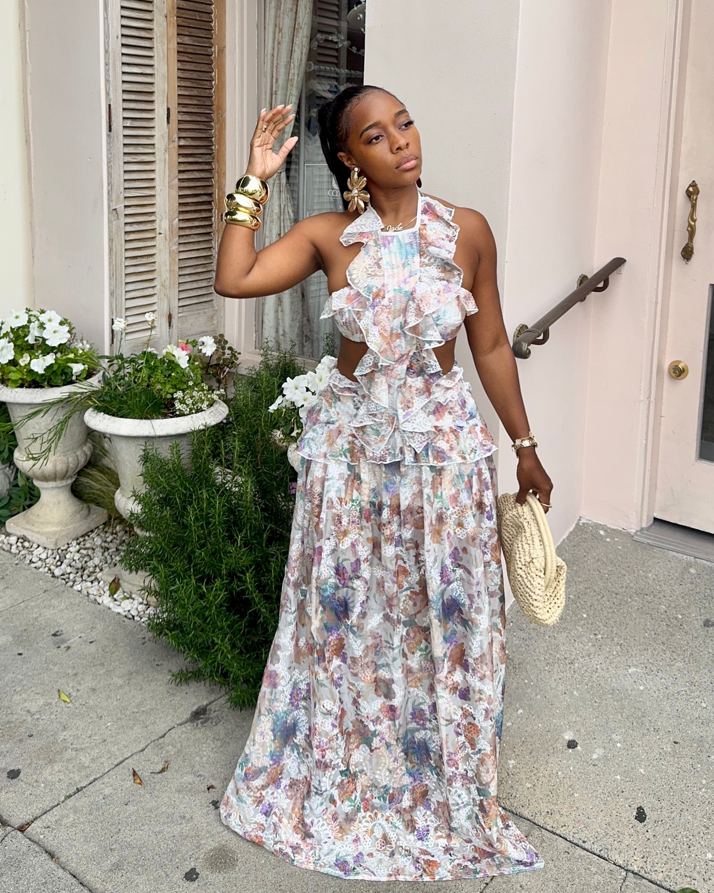 Soft Bloom : Maxi Dress