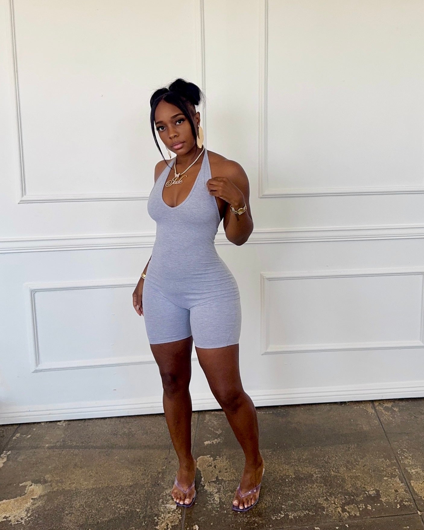 On Repeat : Halter Romper