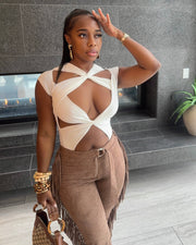 Cross My Heart : Bodysuit Top