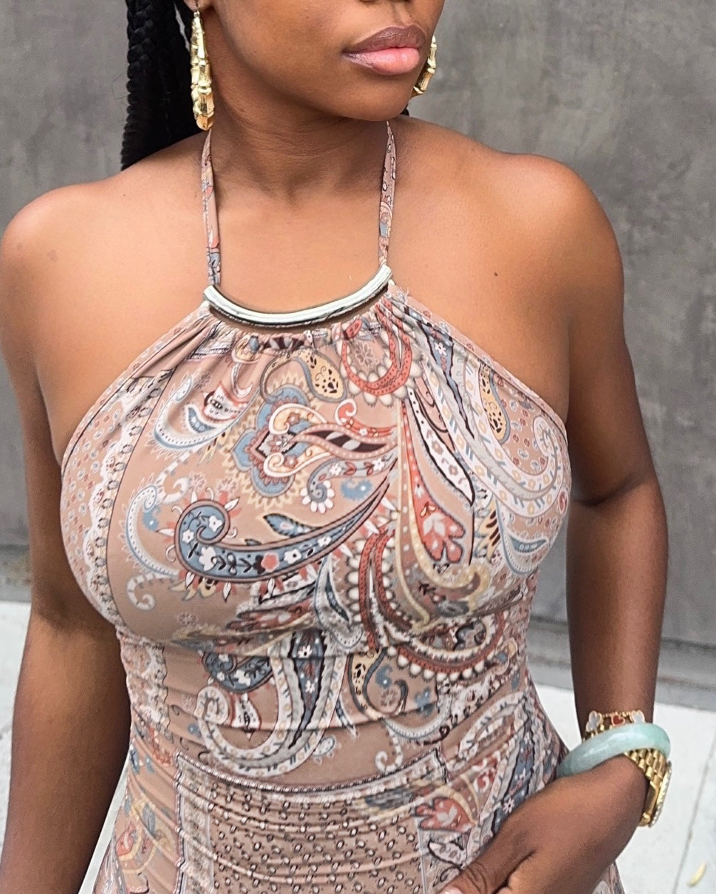 Soft Paisley : Maxi Dress