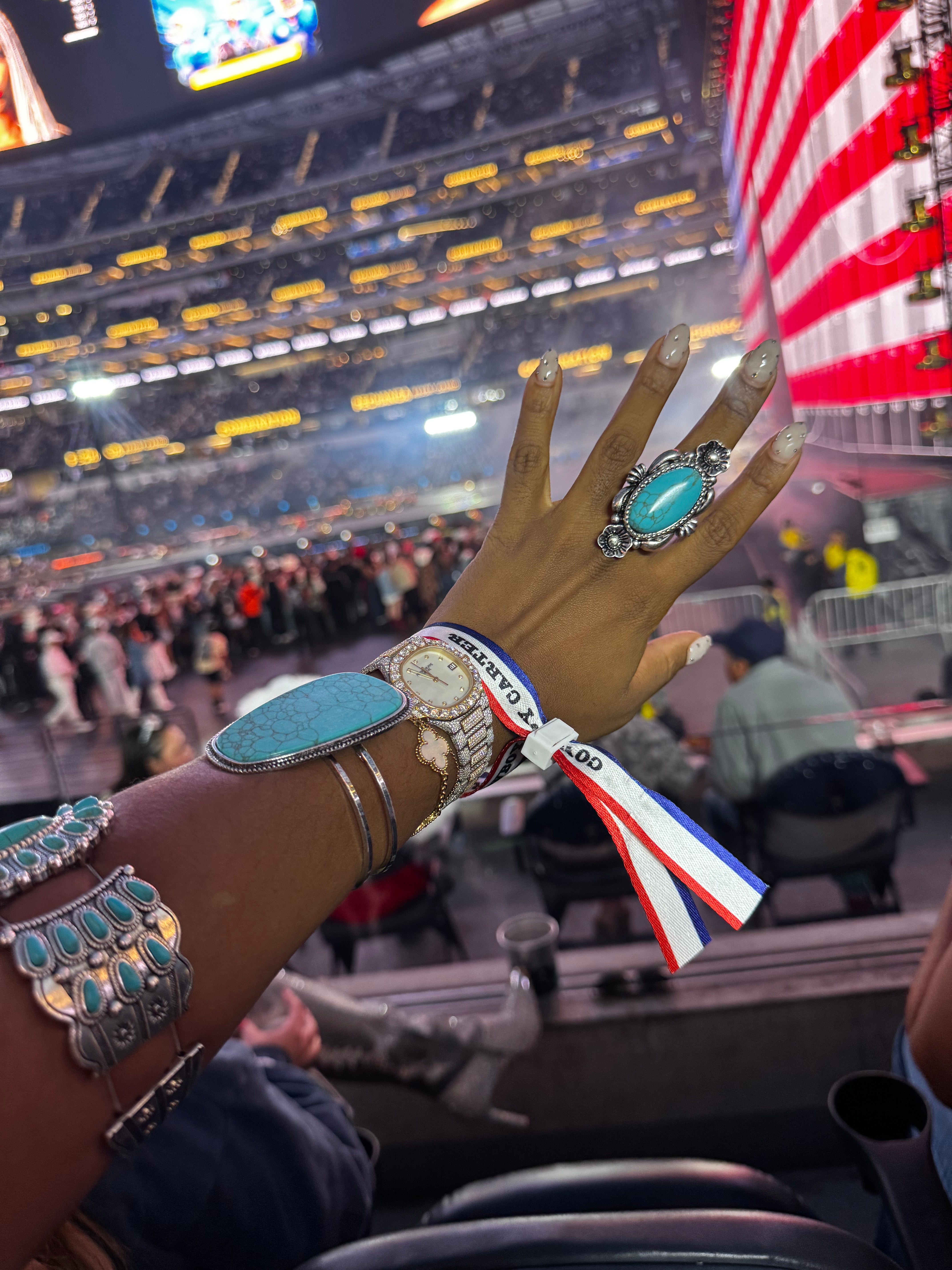 Turquoise Cuff Bracelet/ Ring Combo
