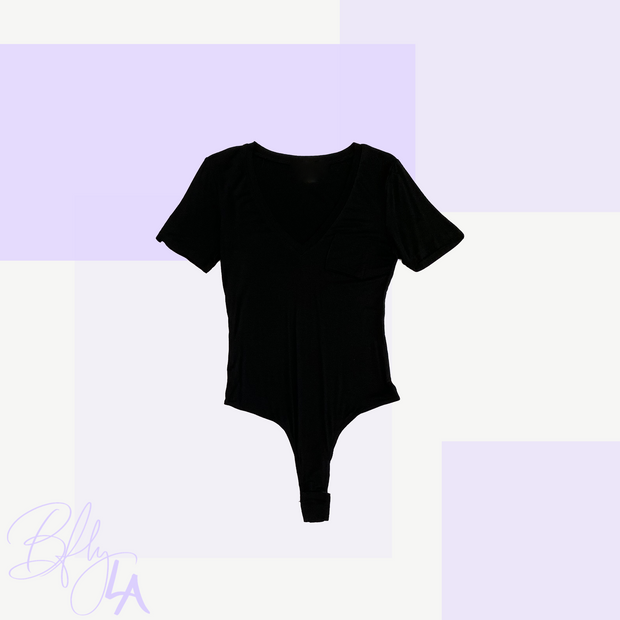 BAEsics : V Neck Bodysuit