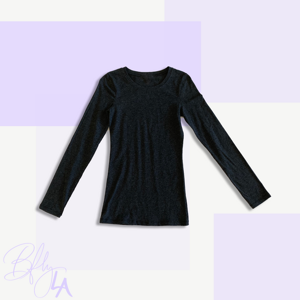 BAEsics : Long Sleeve V-Neck Tee